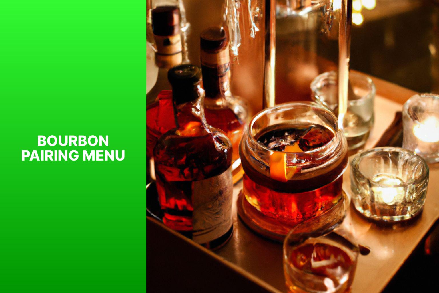 Bourbon pairing menu