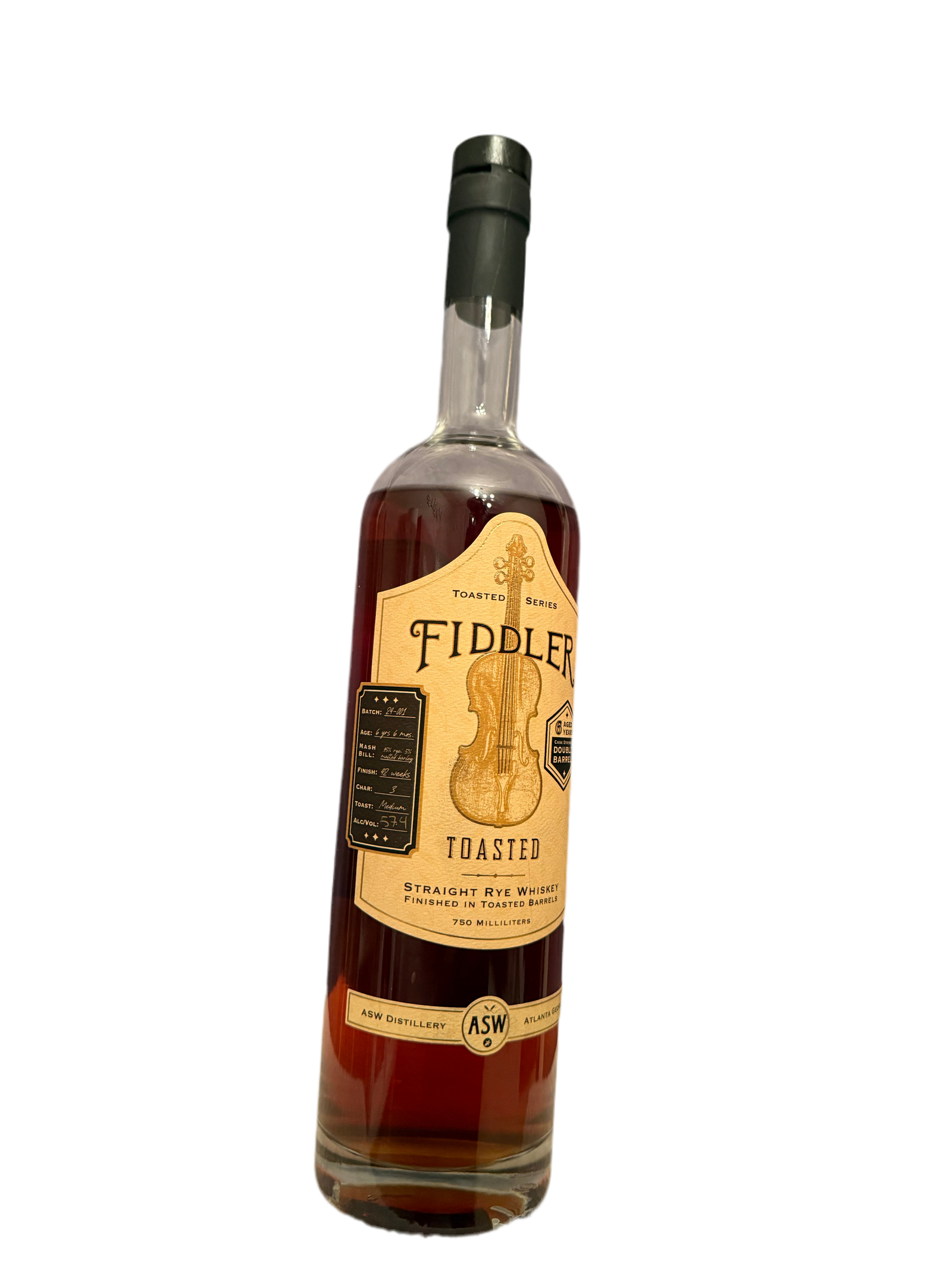 ASW Distillery - Fiddler Toasted Straight Rye - PourMore Barrel Selection