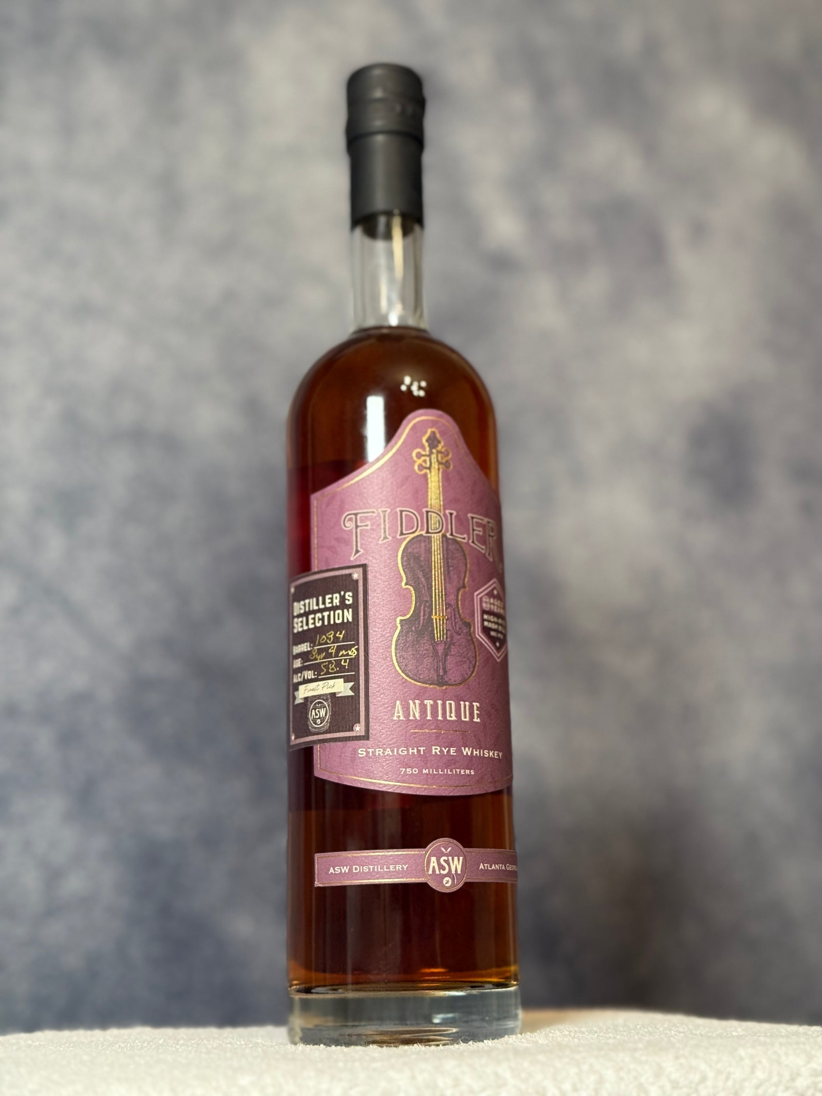 ASW Distillery - Fiddler Antique Rye: Distiller's Selection - Finest Pick