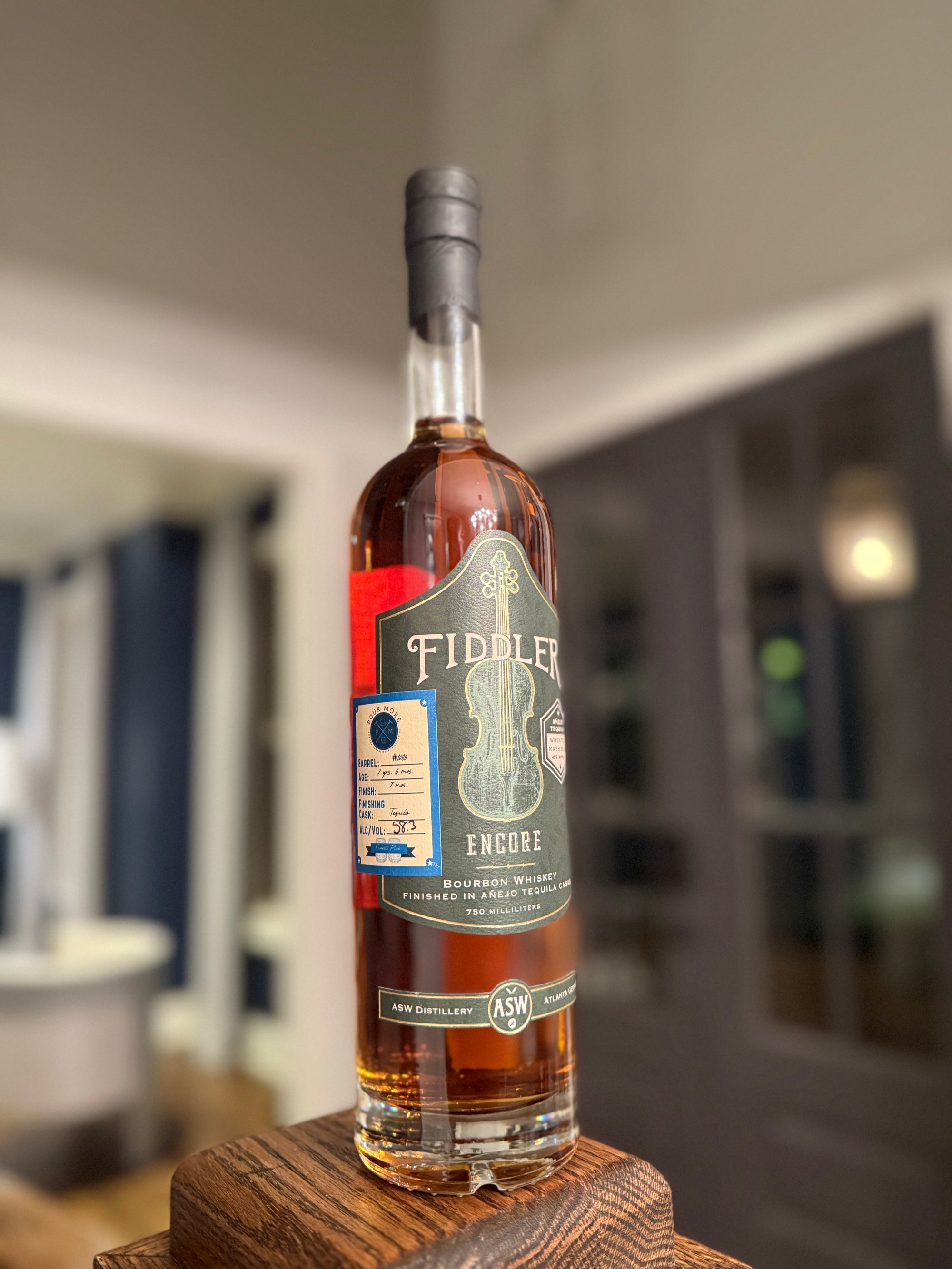 ASW Distillery - Fiddler Encore Bourbon, Tequila Finish (PourMore Private Barrel)