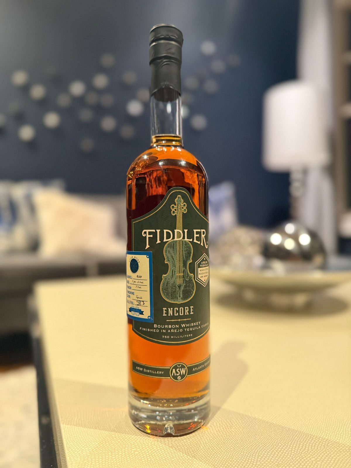 ASW Distillery - Fiddler Encore Bourbon, Tequila Finish (PourMore Private Barrel)