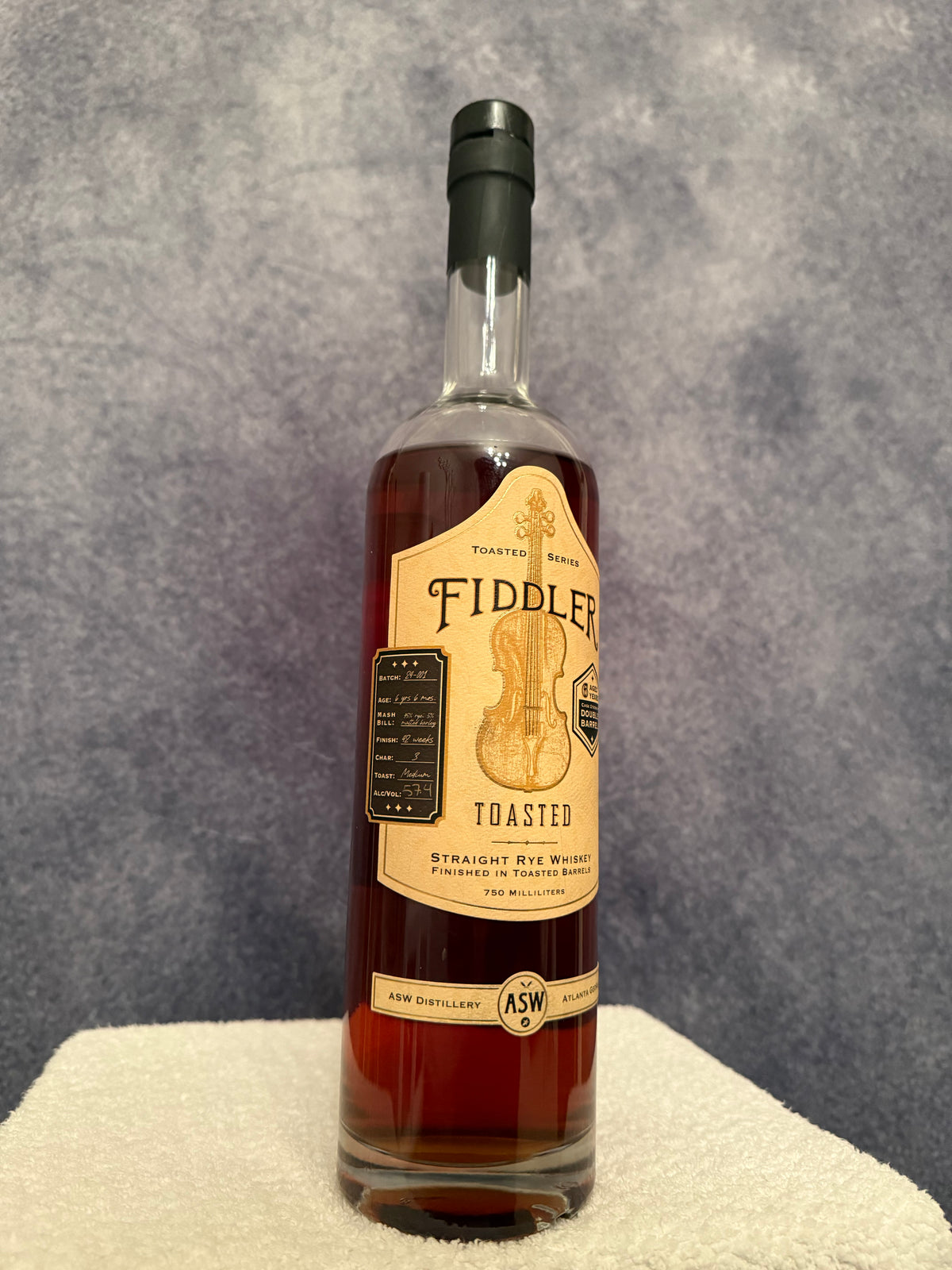 ASW Distillery - Fiddler Toasted Straight Rye - PourMore Barrel Selection