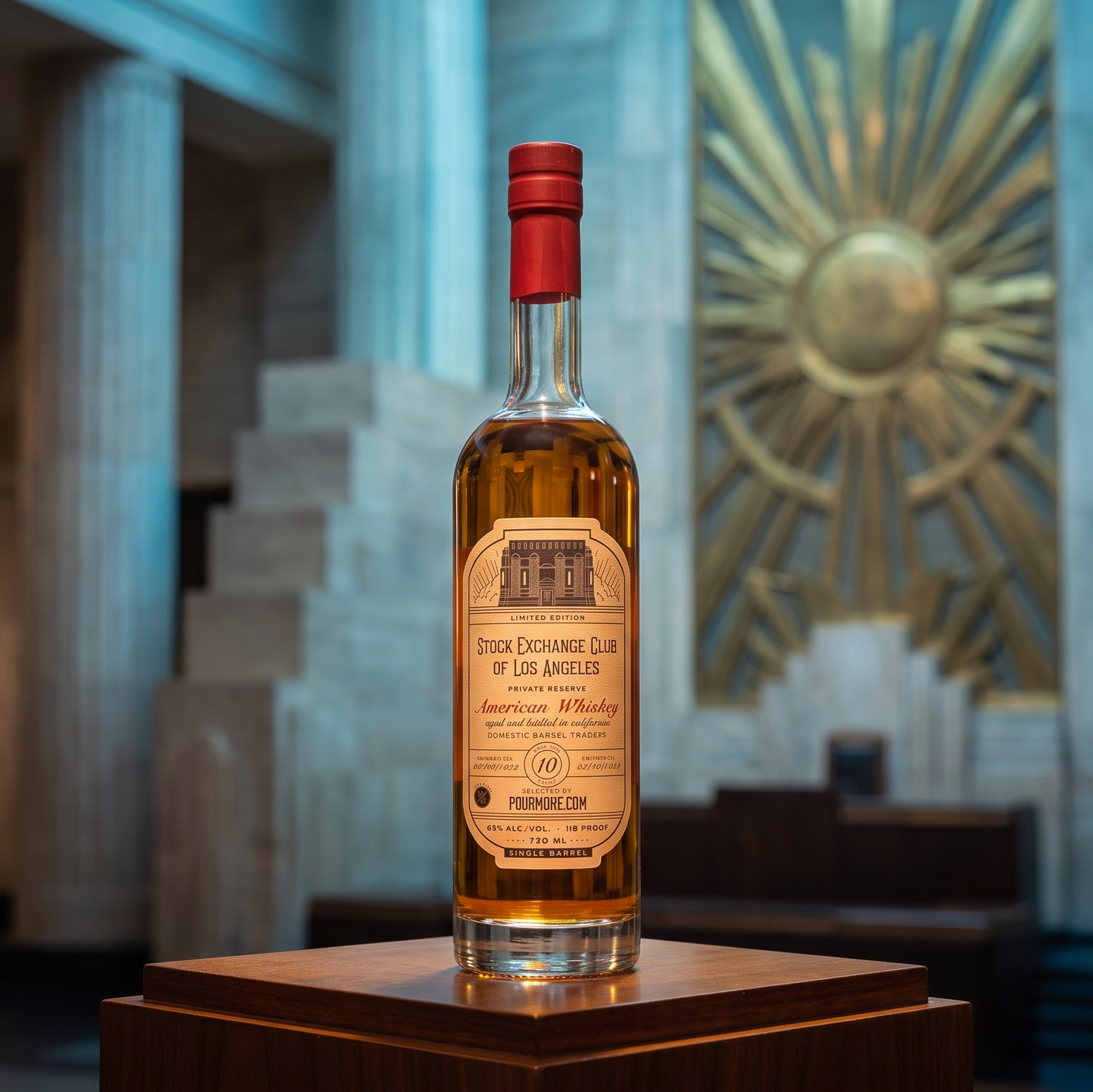 Stock Exchange Club of Los Angeles 10 Year Single Barrel American Whiskey – PourMore Exclusive