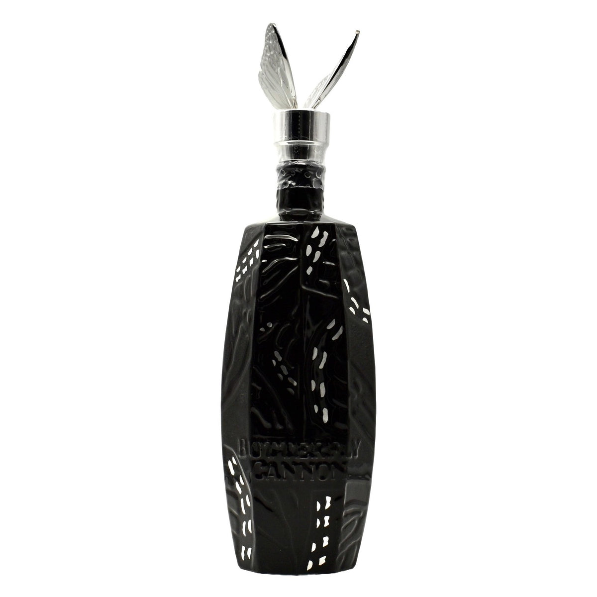 Butterfly Cannon The Winged King Reposado Tequila bottle, 80 proof, front view on white