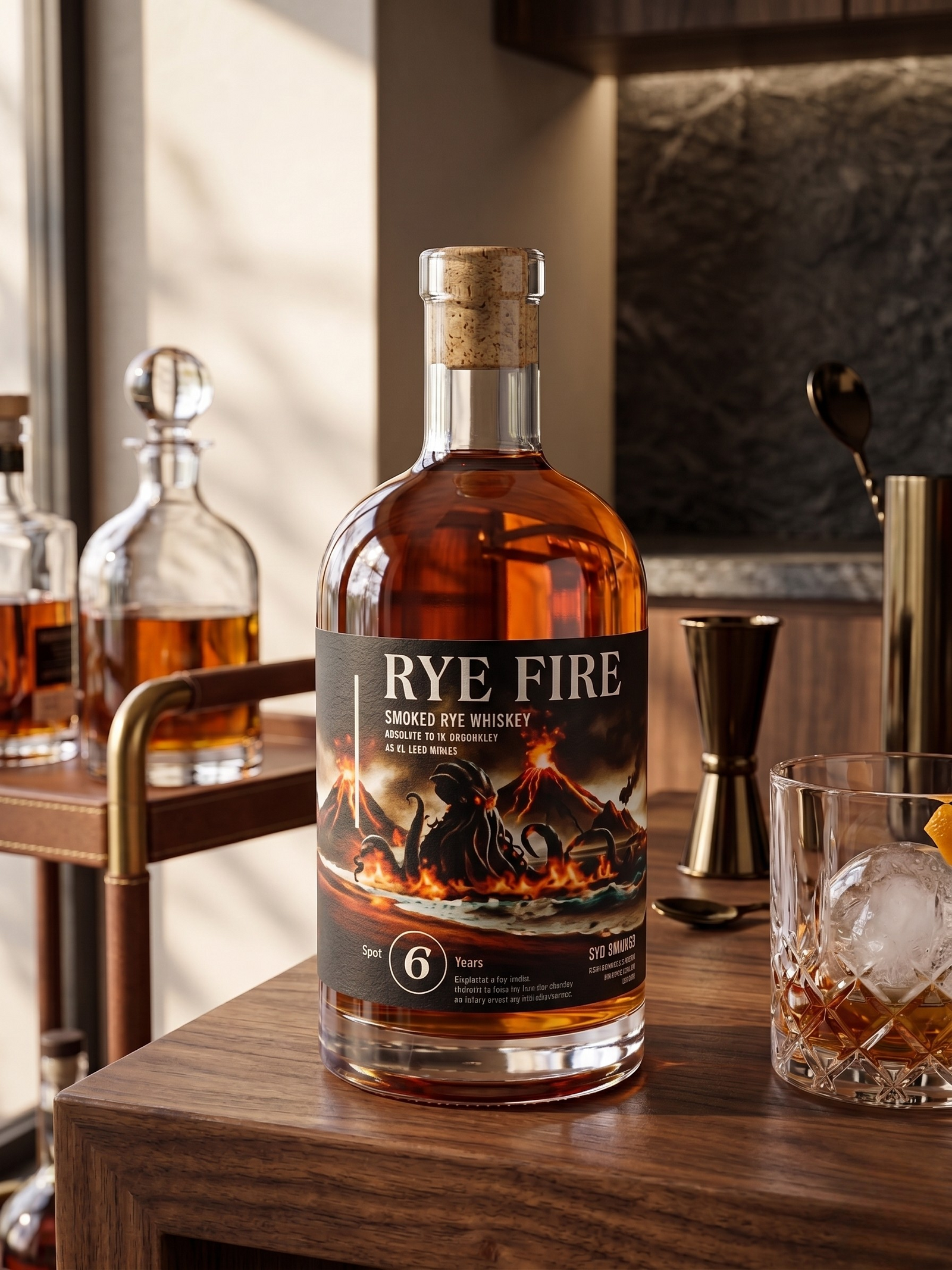 Fallen Rye Fire — Smoked Rye Whiskey